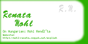 renata mohl business card